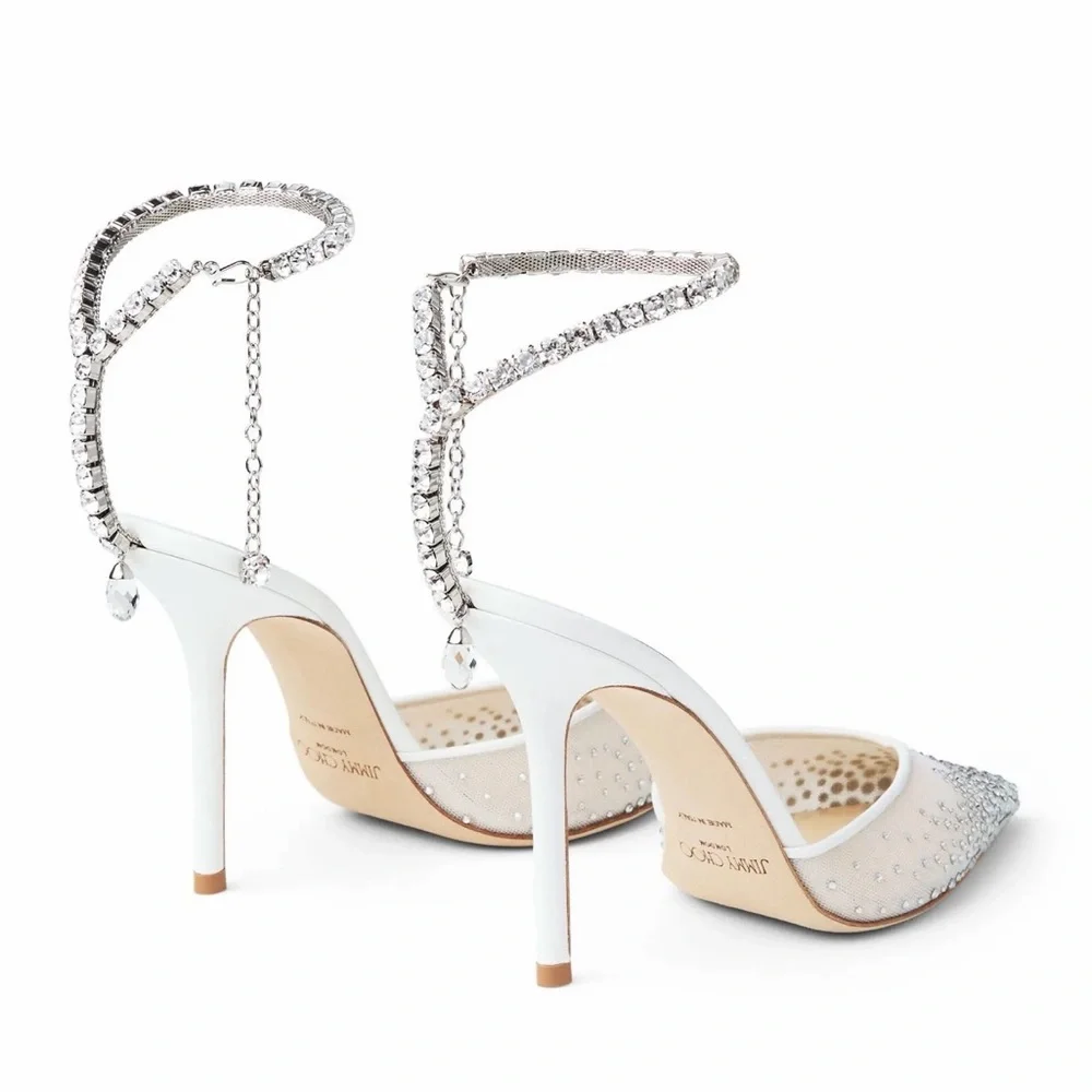 Jimmy Choo Saeda crystal-embellished pumps - Picture 4 of 11